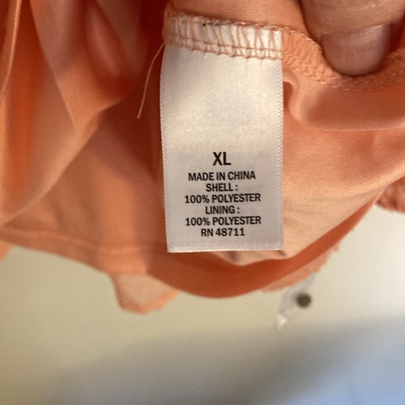 Ophelia Roe, Peach, Womens Blouse, Size XL - Picture 11 of 12